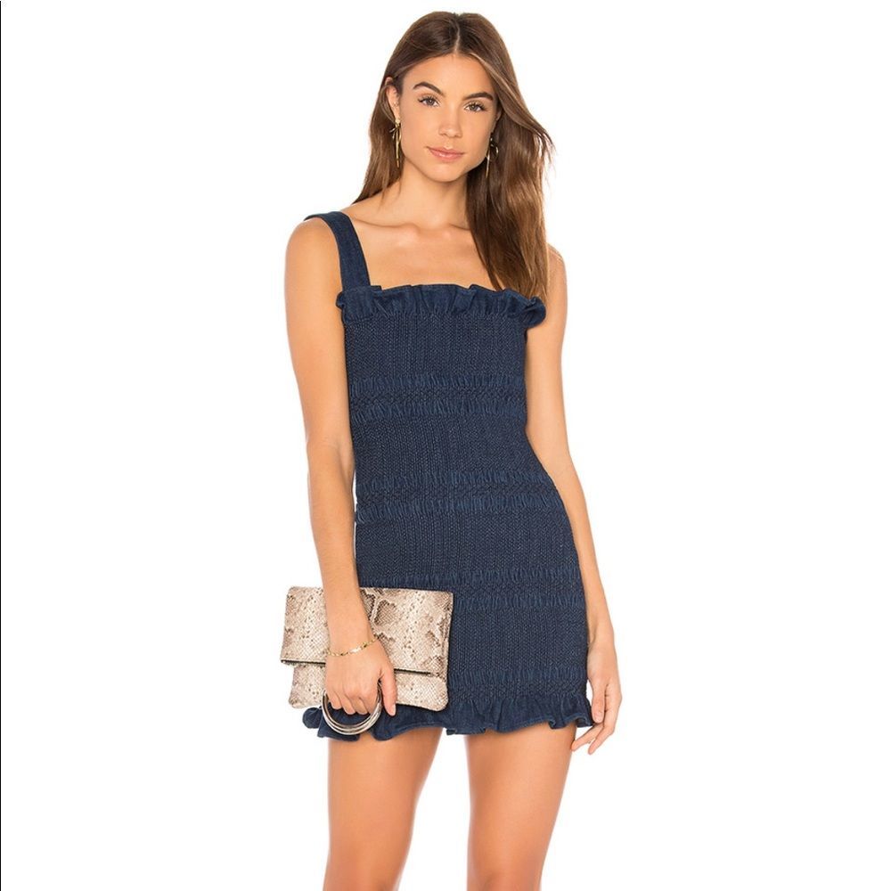 Capulet Viviane indigo mini dress